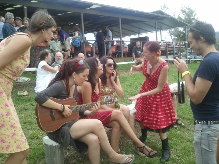Georg taping for Commusication im Berlin, Kangaroo Valley Folk Festival Georg taping for Commusication im Berlin, Kangaroo Valley Folk Festival