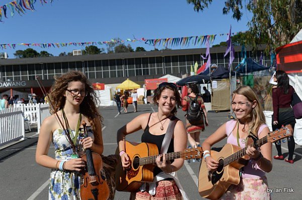 At the National Folk Festival, 2012. Image courtesy of The Miss Chiefs.