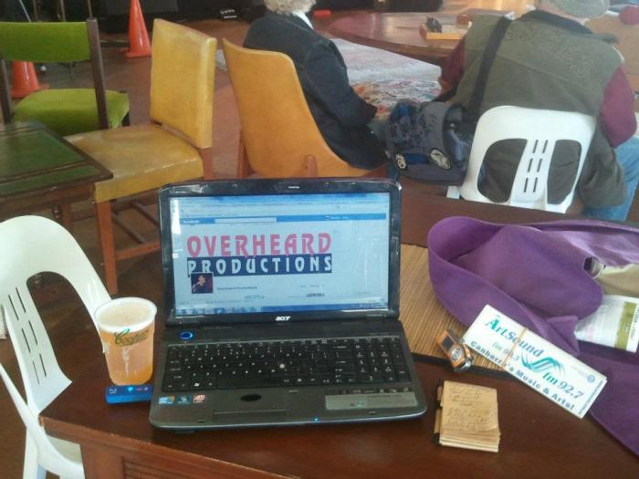 Reporting from EPIC, this is Overheard Productions...