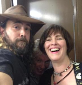 Eleanor McEvoy with Danny Priestley and Lindsay Martin of Riogh. Image courtesy of Danny Priestley.