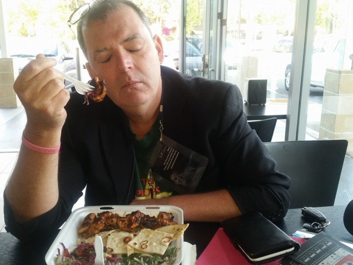 Billgella Lawsoote eating out -- one of my FAVOURITE things to do. I LOVE eating out!