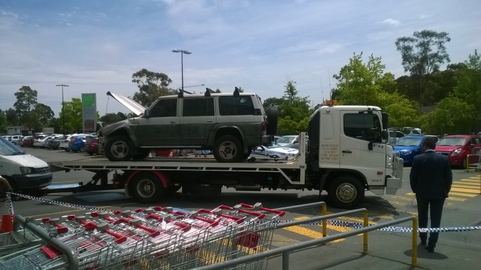 The tow truck driver has a theory that a rival coffee shop were behind the plot and the wheel! Just jokes, folks! It's a joke, Joyce!